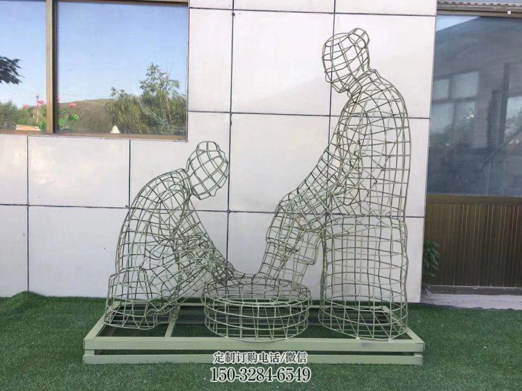 吉林镂空洗脚雕塑制作,园林装饰,铁艺孝道人物雕塑 吉林镂空洗脚雕塑制作,园林装饰,铁艺孝道人物雕塑